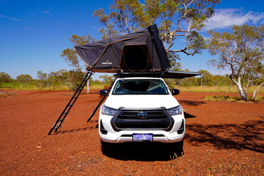 Æsel helt bestemt Windswept 4WD Toyota Hilux Auto with Twin Rooftop Tents - WA EXPERTS